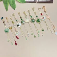 新中式國潮旗袍壓襟掛件原創古風胸花掛飾漢服流蘇胸針配飾飾品