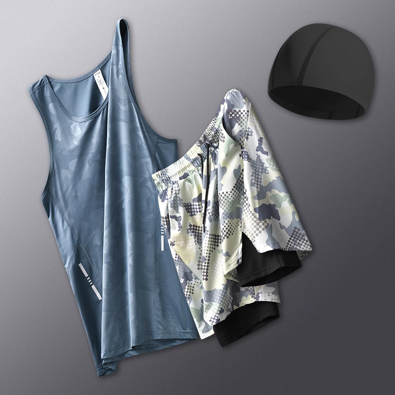Traje de Baño de Dos Piezas para Hombre de Poliéster de Secado Rápido para Natación image 12