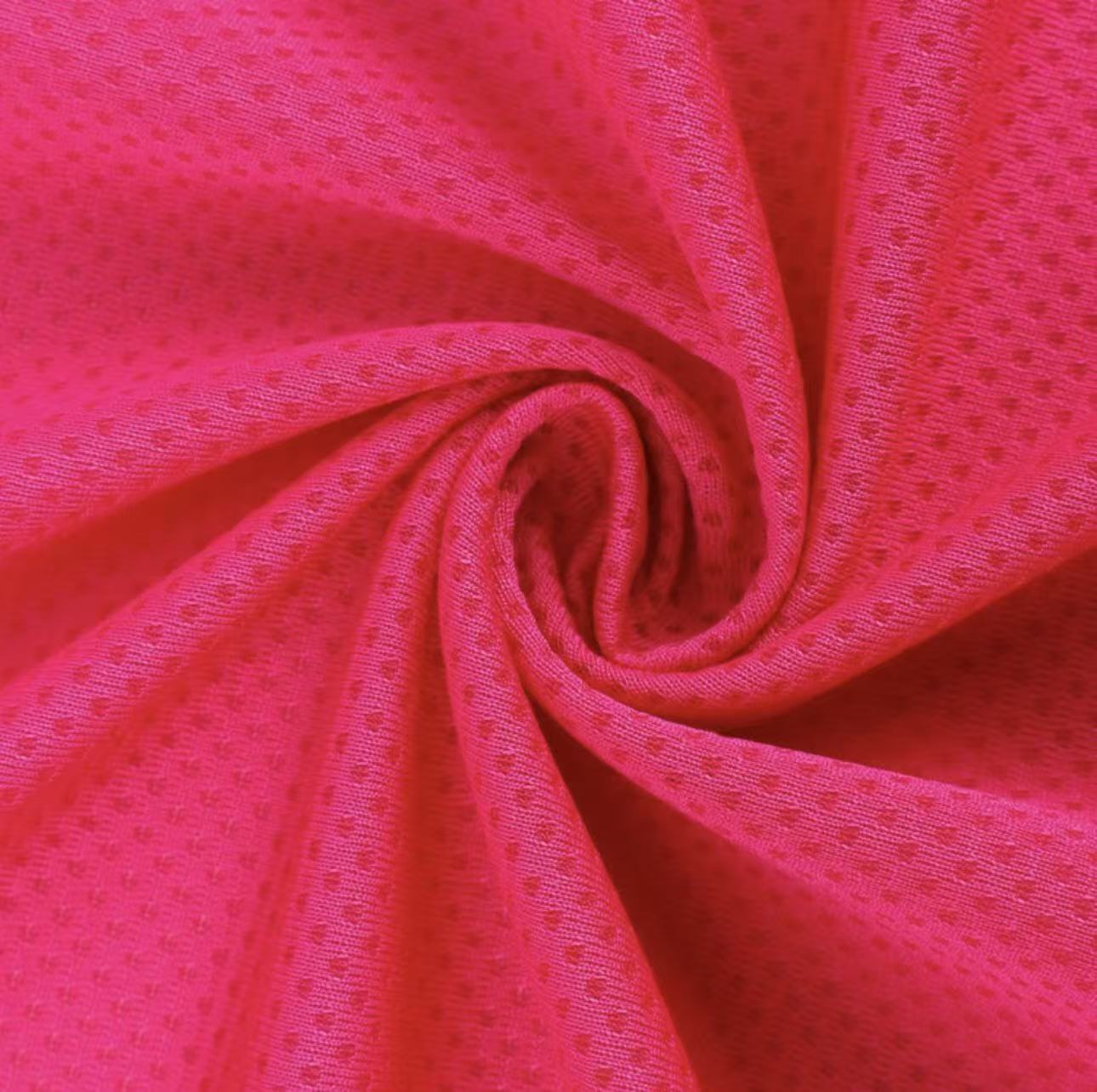 Spot Shuangyi.com Promoción especial poliéster absorbente de humedad rápida secado deportivo tela de malla Jacquard panal