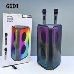新型6601無線携帯bluetooth音響クールな炎灯屋外携帯無線麦家庭用k歌スピーカー