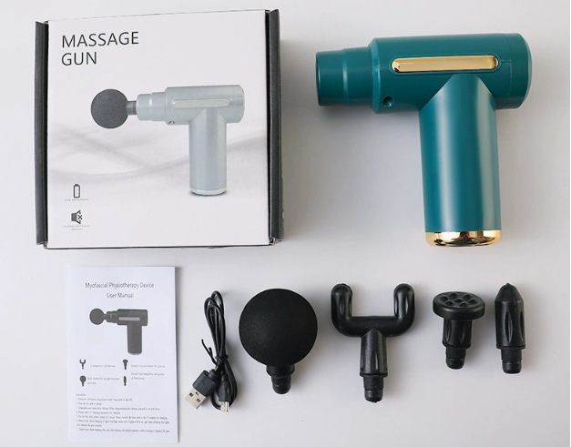 筋膜ガン筋肉リラックス電動マッサージ器多機能フィットネスダイエット女性用ミニ小型首膜マッサージ銃|undefined