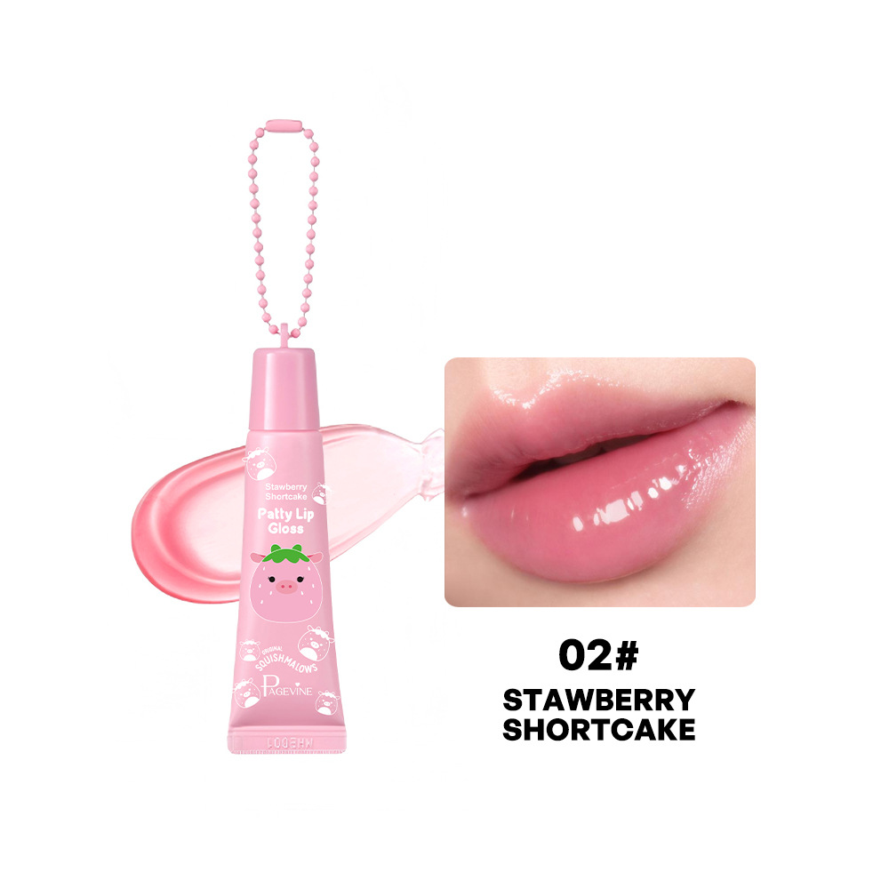 Amazon PAGE VINE serie de dibujos animados de frutas colgante esmalte labial refrescante y hidratante brillo labial comercio exterior transfronterizo
