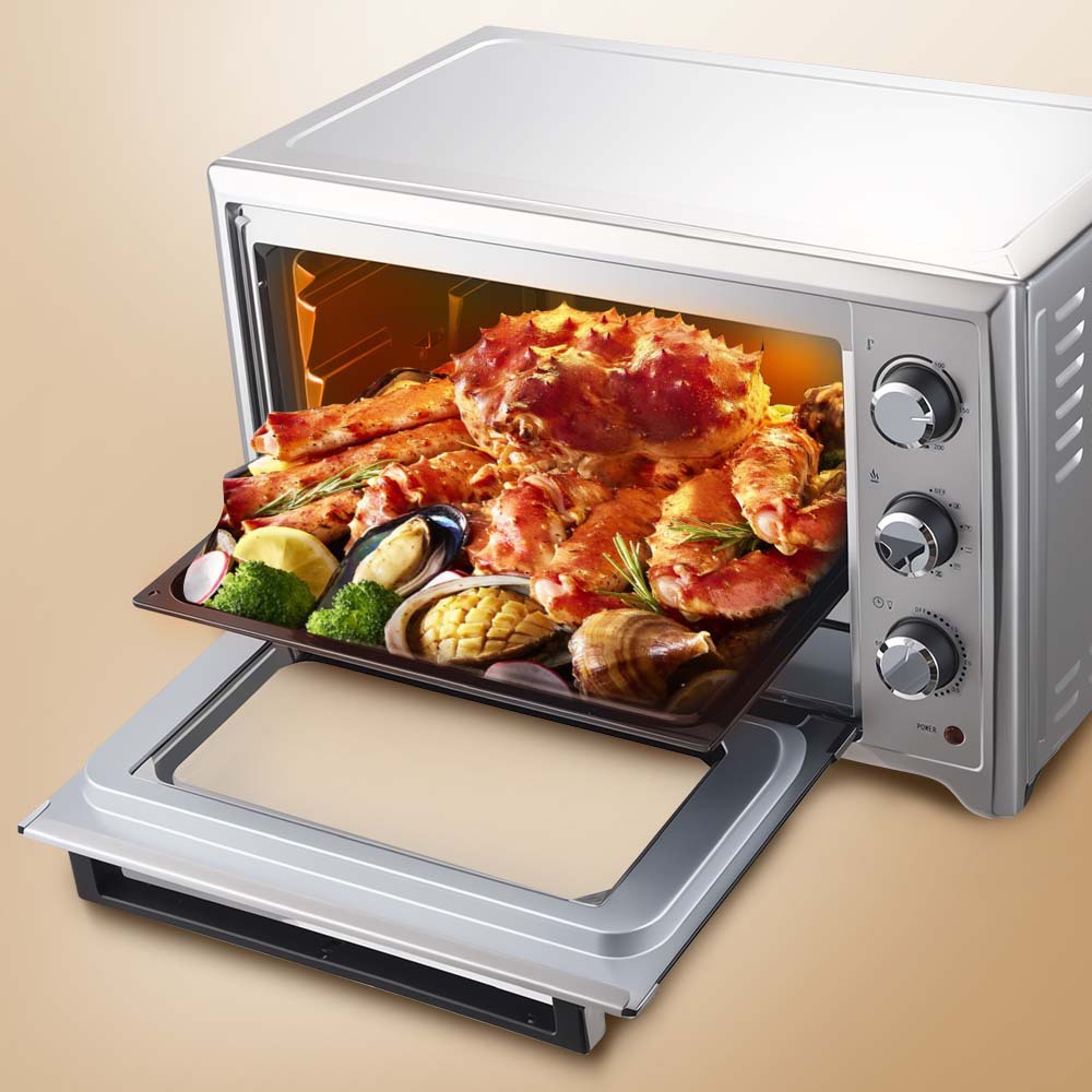 Winningstar comercio exterior exclusivamente para pollo asado horneado 40L pizza barbacoa pequeño horno de vidrio multifuncional para el hogar