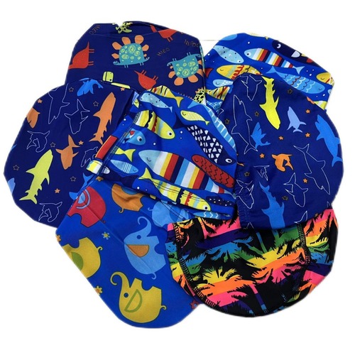 Cartoon Children Polyester Swim Hat for Ages 3-6, Medium to Large Kids Swim Hat, Waterproof, Non-Tightening, Cute Swim Gear, In Stock