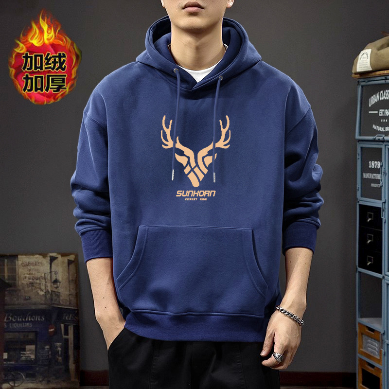 Otoño chaqueta encapuchada masculina marca de moda primavera y otoño todo-en - uno pesado americano adolescente oversize chaqueta suelta