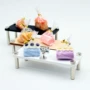 dollhouse微缩娃娃屋实木桌展示架