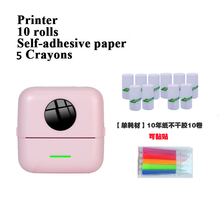 Transfronterizo nuevo portátil mini estudiante pregunta equivocada impresora de bolsillo etiqueta foto Bluetooth impresora térmica