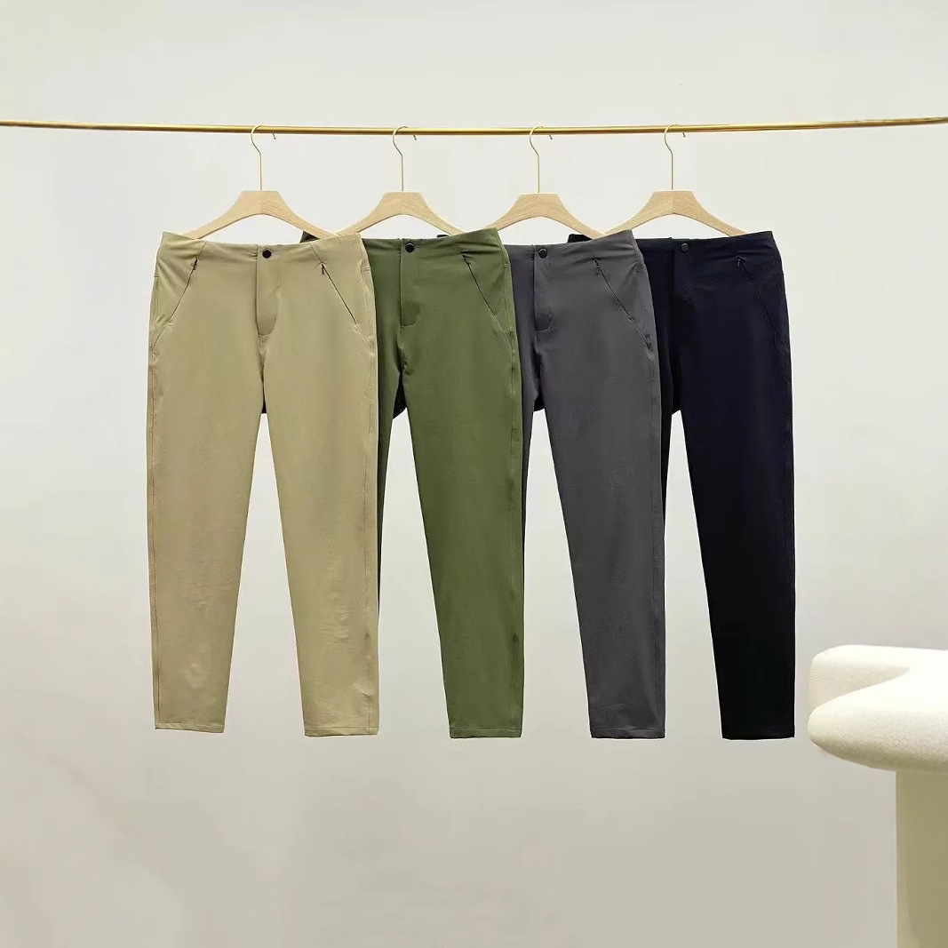 Spring and Summer Men's Hiking Waterproof Thin Versatile Comfortable Business Casual Sports Straight-Leg Casual Pants