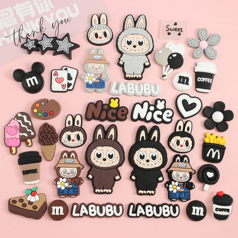 Monster Stereo Cartoon Sticker Mobile Phone Case iPad Soft Rubber Accessories DIY Daily Necessities Hole Shoe Flower Water Cup Refrigerator Sticker