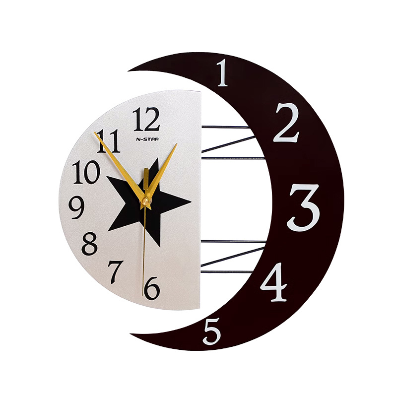 Reloj nórdico de moda sala de estar moderno minimalista hogar reloj decorativo pared colgante red rojo restaurante creativo Reloj de pared al por mayor