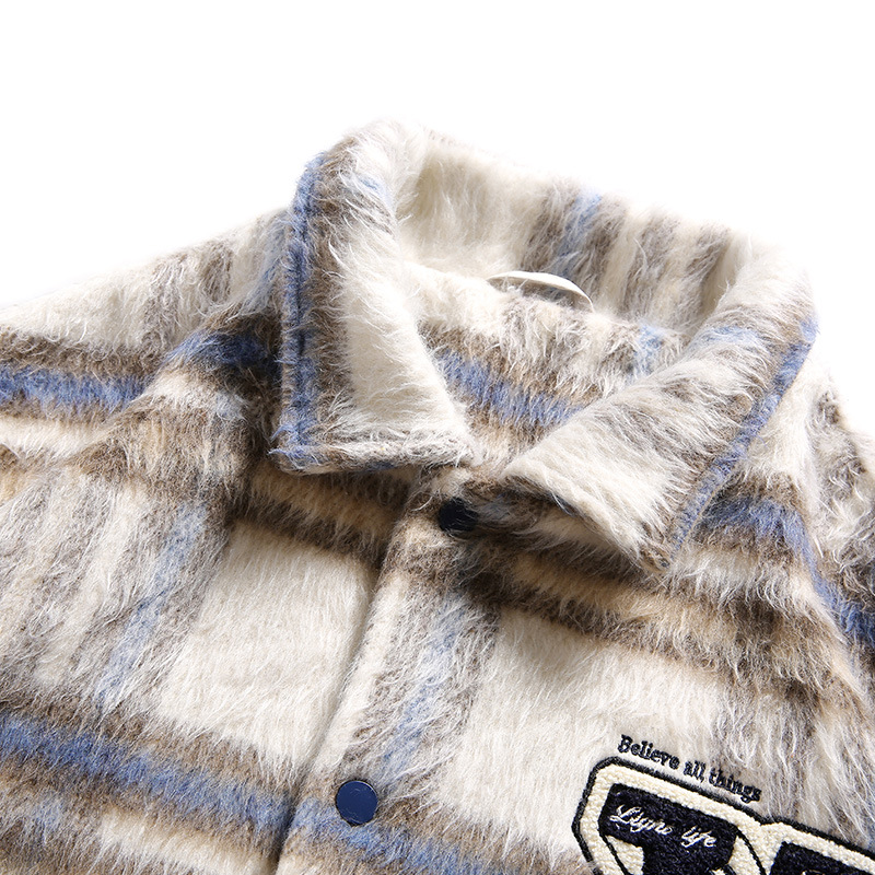 Férfi ruházat Hideg stílusú férfi ruházat, csúcskategóriás nemzeti trendi kabát, férfi könnyű luxus tavaszi és őszi francia páros ruházat, tyúklábmintás kabát_voghion.com