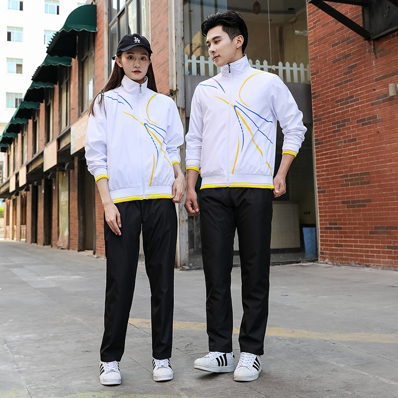 Combinaisons de sport de printemps pour hommes et femmes, uniformes de classe d'étudiants, salopette de groupe d'entraîneurs de taekwondo de fitness de course à pied