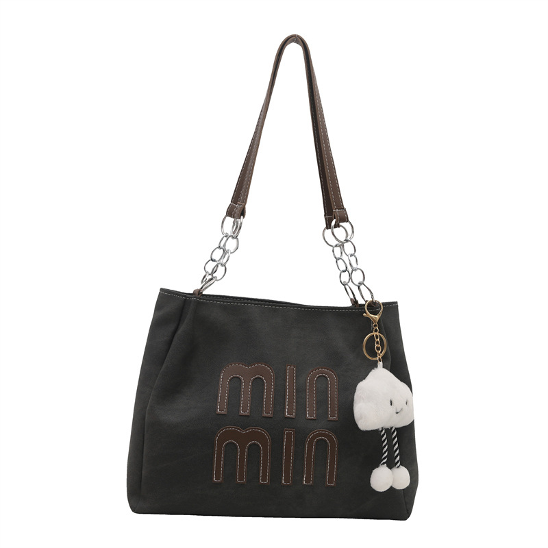 Carta de dama de gran capacidad de invierno 2024 nuevo estilo versátil bolso casual bolso de alta calidad sensación de moda