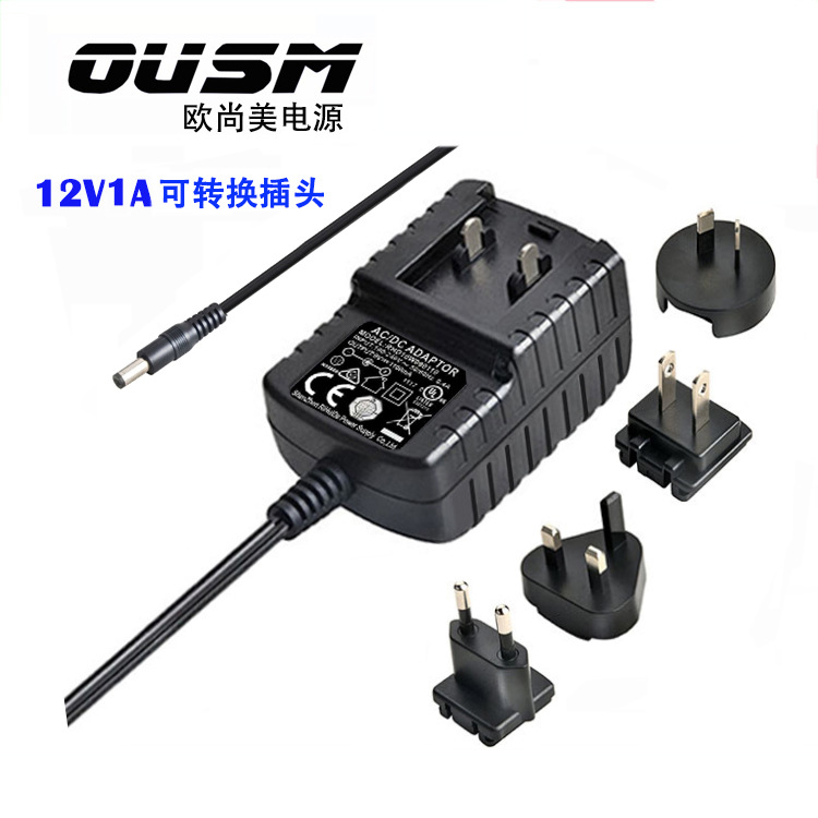 Plug, power adapters, 12W, 24v, scale 1:2
