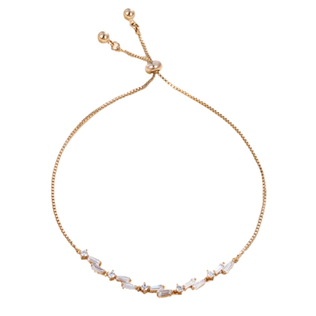 Xuping personalidad simple estirada caja joyas de brazalete de aleación ajustable de oro transfronterizo de 18 quilates mujeres