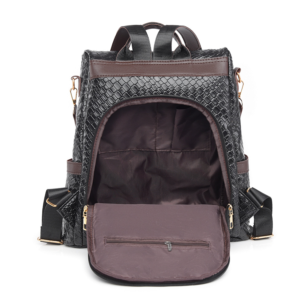 Nueva mochila antirrobo casual para mujer, mochila simple retro de gran capacidad, mochila de viaje multiusos impermeable de moda