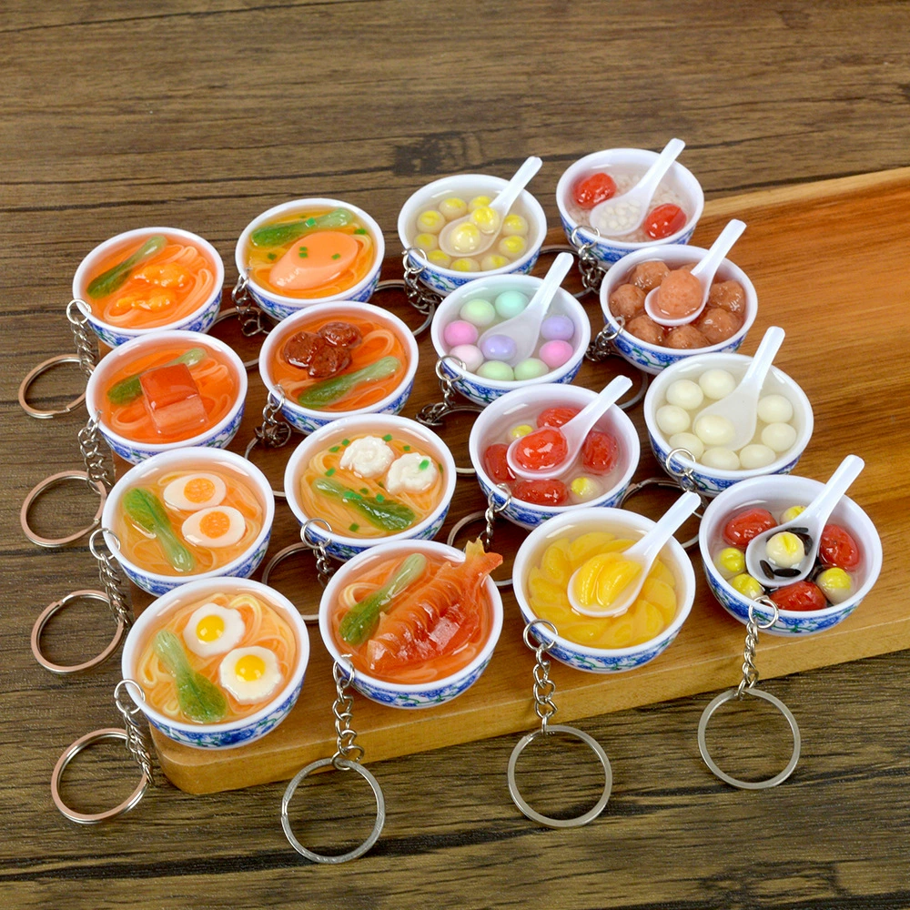 4cm моделируемая миска с лапшой с рисом модель