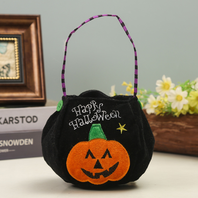Bolsas de dulces de Halloween, atmósfera de vacaciones, regalos de vestuario, bolsas de mano para niños de la escuela primaria, bolsas de azúcar