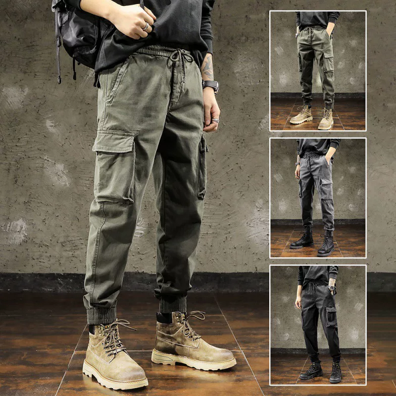 Универсальные рабочие осенние брюки для отдыха, oversize, свободный крой