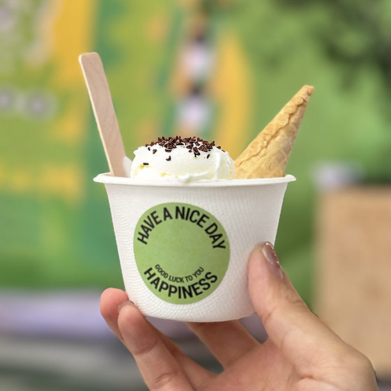 Net red gelato ice cream paper cup wholesale disposable ice cream ice cream packing bowl yogurt trial cup commercial