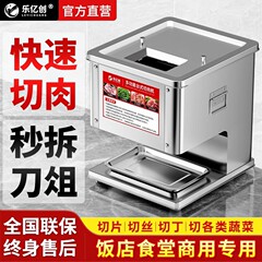 肉スライサー 業務用電動細断肉スライサー 全自動多機能野菜・肉・肉のカット ステンレス製 小型