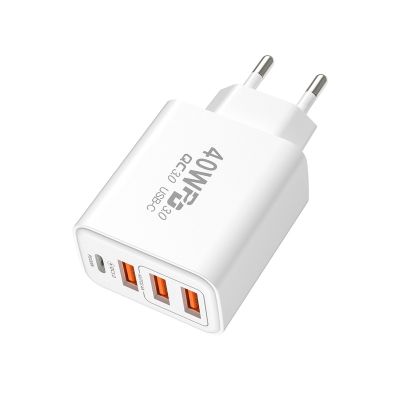 Square 3USB multi-port charger 1pd mobile phone charging head 5v2a12w power adapter travel wall wall charger Square 3USB multi-port charger 1pd mobile phone charging head 5v2a12w power adapter travel wall wall charger