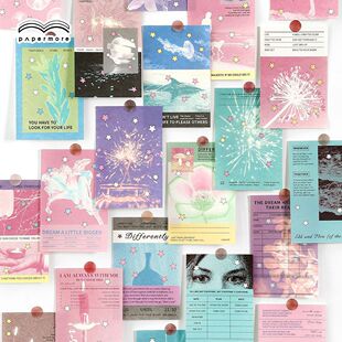 Papermore Writing Paper Material Book Star Moment Series Simple Korean Ins Handbook DIY Background Decoration