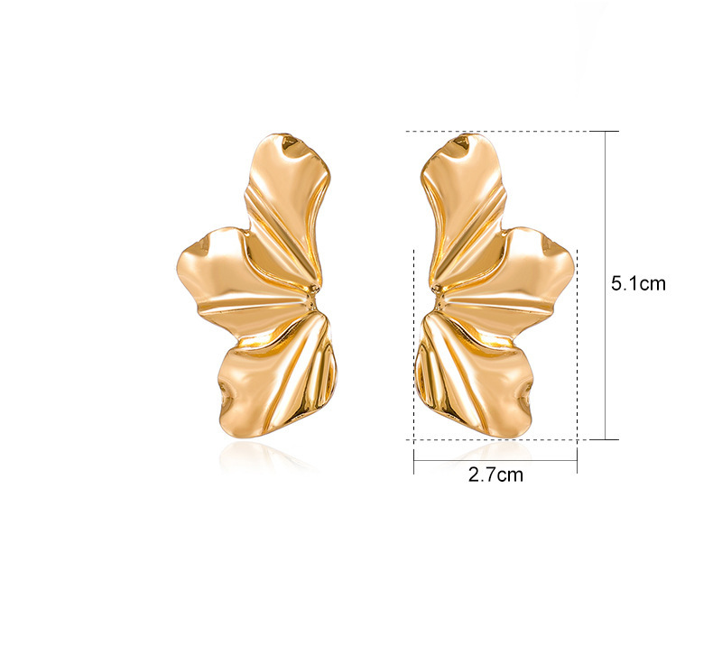 Ear Studs Classification 1 Pair Vintage Style Classic Style Geometric Flower Plating Alloy Iron Ear Studs