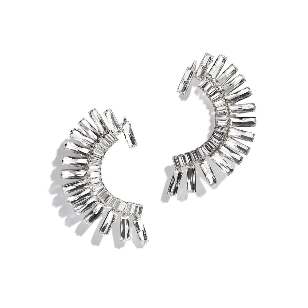 Mode Géométrique Métal Incruster Zircon Clips D'oreille display picture 4