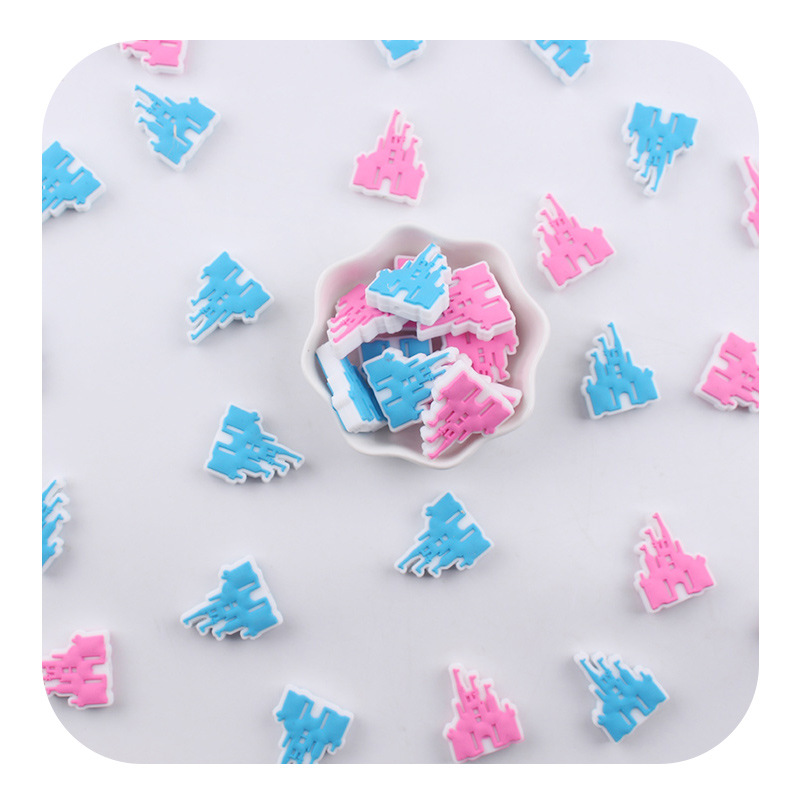 Productos creativos para bebés DIY castillo de dibujos animados joyas de silicona para bebés tetas cadena de dientes molares accesorios de pulsera de diente nuevo