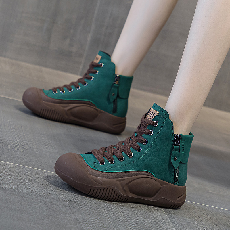 Women's Dad 2026 Autumn New Retro Lightweight Trendy Platform Thick-soled Height-increasing Casual Fashion Women's Shoes_vogvips.com