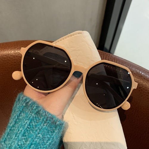 Sunglasses for women, high-end summer sun protection sunglasses  new fashion large frame, big face, slimming sunglasses