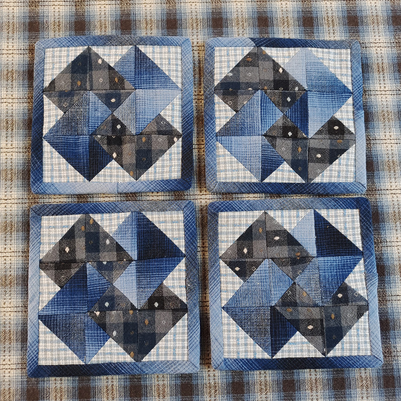 Primer paño teñido estera de té hecho a mano DIY patchwork corredor de mesa bordado Lu bordado estera de la placa de té Zen camino de mesa té arte de la vendimia toalla de té