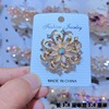 Brooch, high-end metal protective underware lapel pin, fresh cute universal accessory, pin, simple and elegant design, V-neckline