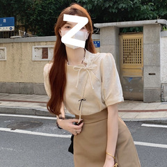 チャイナドレス改良された新しい中国風のトップデザイン女性ニッチ夏ハイエンドフレンチレトロ半袖シャツ