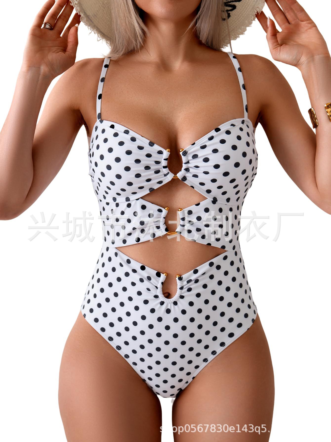 Amazon Europa y los Estados Unidos trajes de baño unidos tipo buckle bikini trajes de baño sexy trajes de baño huecos