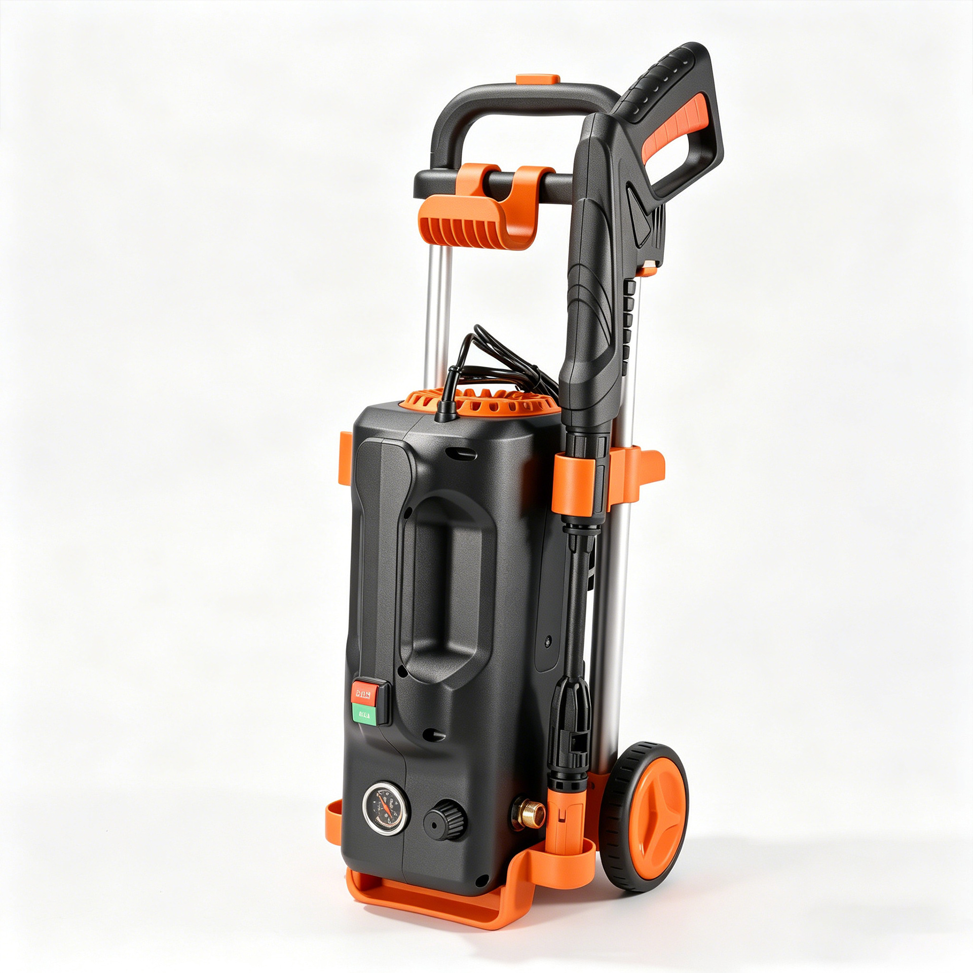 Rongba Vertical High-Pressure Car Washing Machine for Home Use 220V Large Pump Portable Water Gun Cleaning Machine High-Power Car Washing Tool