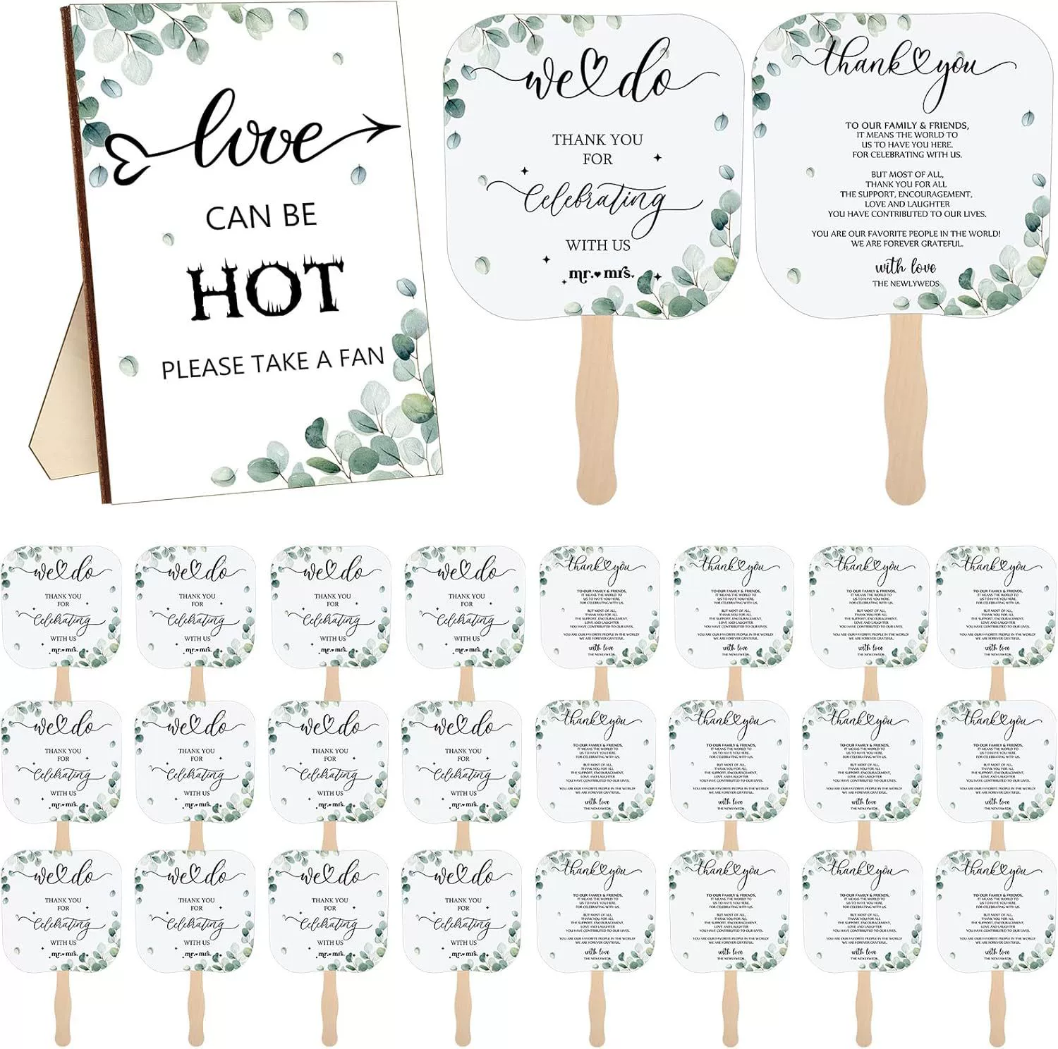 Оптовая продажа свадебных деревянных вееров для свадебных торжеств, вечеринок, сувениров и банкетов, ручные веера