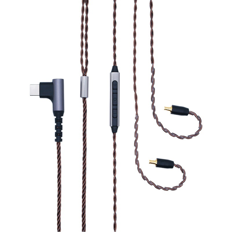 Zhongshan Zhensheng cobre libre de oxígeno A2DC auriculares Cable de actualización E50E70LS300CKS1100 Cable de reemplazo de auriculares con micrófono