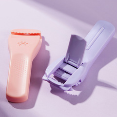 GECOMO Cute 3D eyelash curler, long-lasting curling, wide-angle eyelash curler, no-clip eyelash comb