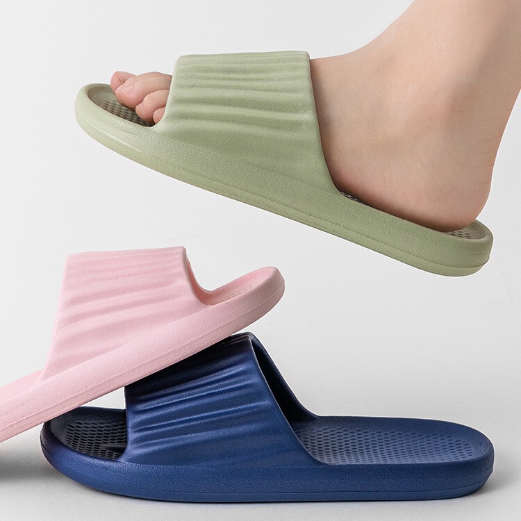 New EVA Air Cushion Slippers Women's Summer Indoor Household Non-Slip Ultra-Light Air Sandals Anti-Odor Men's Bathroom Slippers
