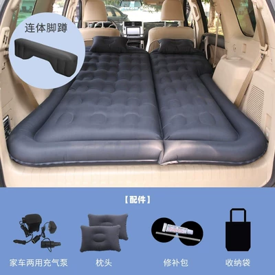 Suv Car Inflatable Bed Vehicle-mounted inflatable bed - suv-honeycomb-double-sided-oxford-black-with-family-car-dual-purpose-pump-1-long-pier-dual-purpose-trunk-and-rear-seat