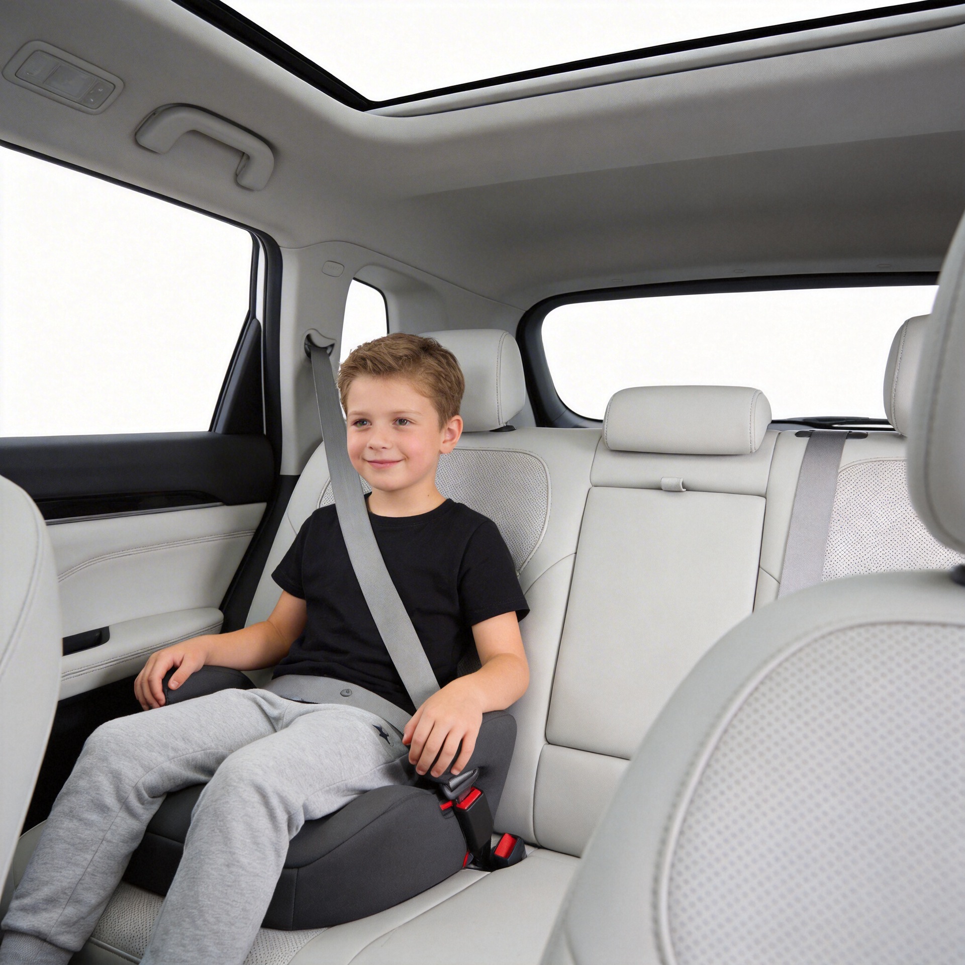 Cross-Border Child Safety Seat Booster Cushion 3-12 Years Old Isofix Portable Simple Car Baby Seat Cushion Cotton
