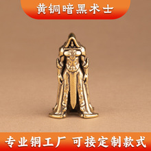 黄铜实心师桌面茶宠摆件创意居家工艺品摆件办公室桌面装饰品
