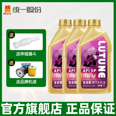 Gasoline Engine Oil | Tricycle Huanglong 600 Wuji - high-performance-sp-10w40-3-bottles-comes-with-original-machine-filter-funnel