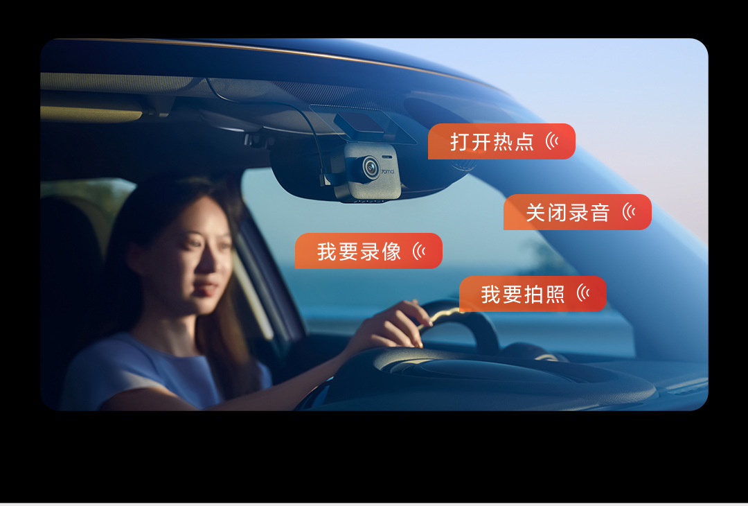 70Mai Dash Cam 4K Ultra Clear 140-Degree Wide Angle F1.55 Large Aperture Smart Hdr Car Camera A400 Pro