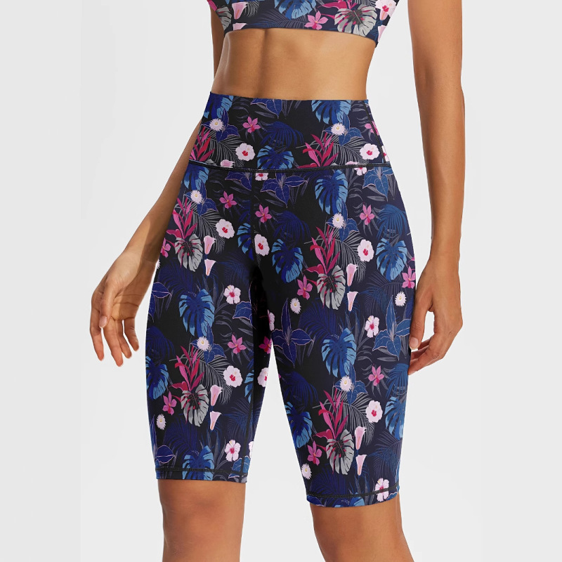 Women's High Waist Tropical Floral Print Yoga Pants Stretch Slim Fit Cycling Pants Running Training Casual Spring Summer Women's High Waist Tropical Floral Print Yoga Pants Stretch Slim Fit Cycling Pants Running Training Casual Spring Summer