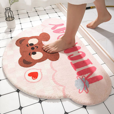 Shower Room Mat TOILET Doorway water uptake door mat toilet carpet Doormat The door Cushion Restroom Semicircle Mat