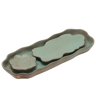 Tea Tray Home New Small Dry Brewing Table Japanese Style Tea Table Vintage Tea Set suit Drainage Storage Style Kung Fu Full