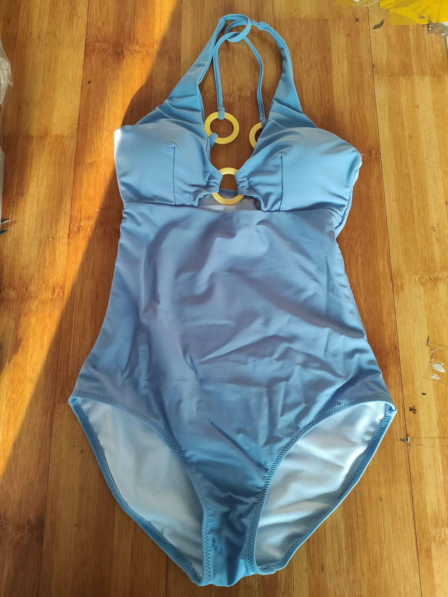 Retro ring, beach bodysuit, swimwear, tight, fitted, backless
